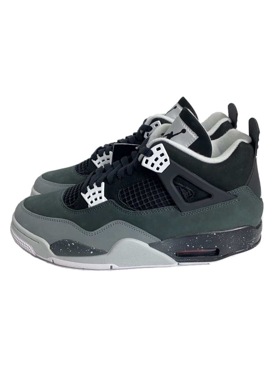 【中古】NIKE◆AIR JORDAN 4_エア湖 ジョーダン 4/27.5糎/BLK【シューズ】