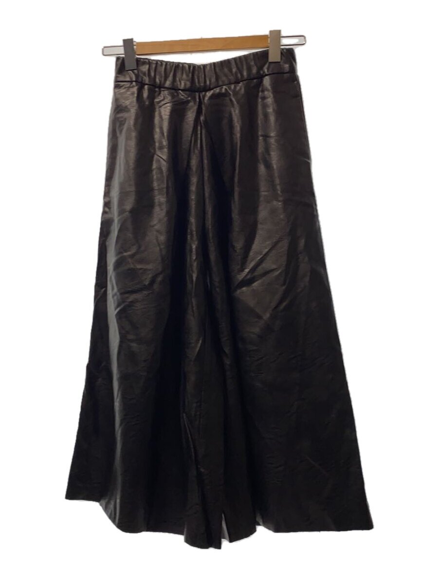 【中古】MM6◆ワイドパンツ/36/レザー/BLK/無地【レディースウェア】|2nd STREET 店