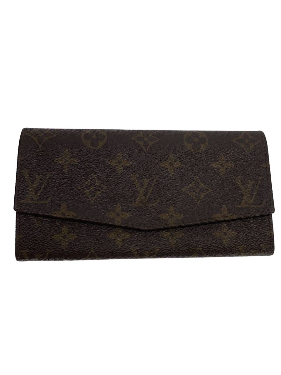 【中古】LOUIS VUITTON◆モノグラム/長紙入れ/--/BRW/レディース/T22510スレ/ジップぐらつき有【服飾雑貨他】