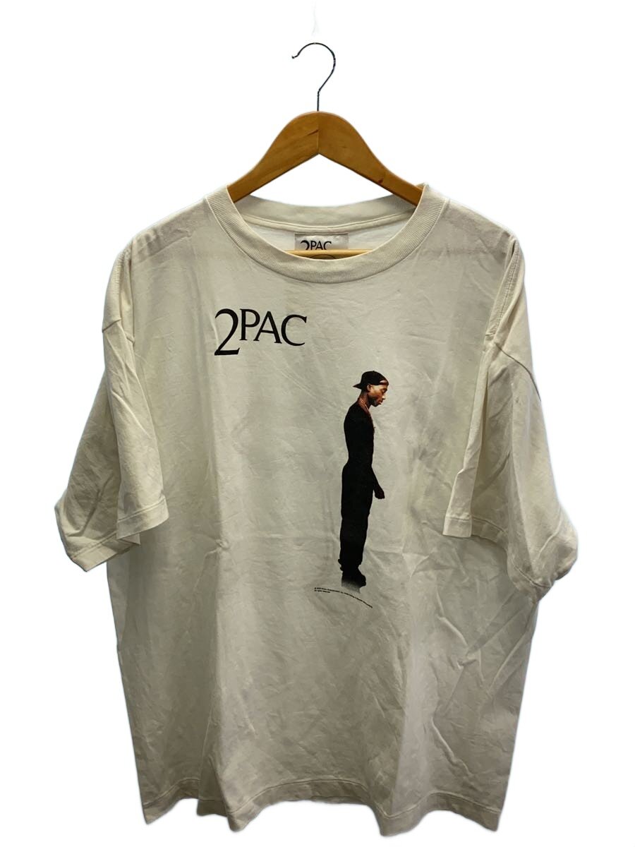 【中古】SAINT MICHAEL◆2PAC/プルオーバー/XL/綿織物/WHT/SM-HR8-0000-C15/※着付ける感有【メンズウェア】