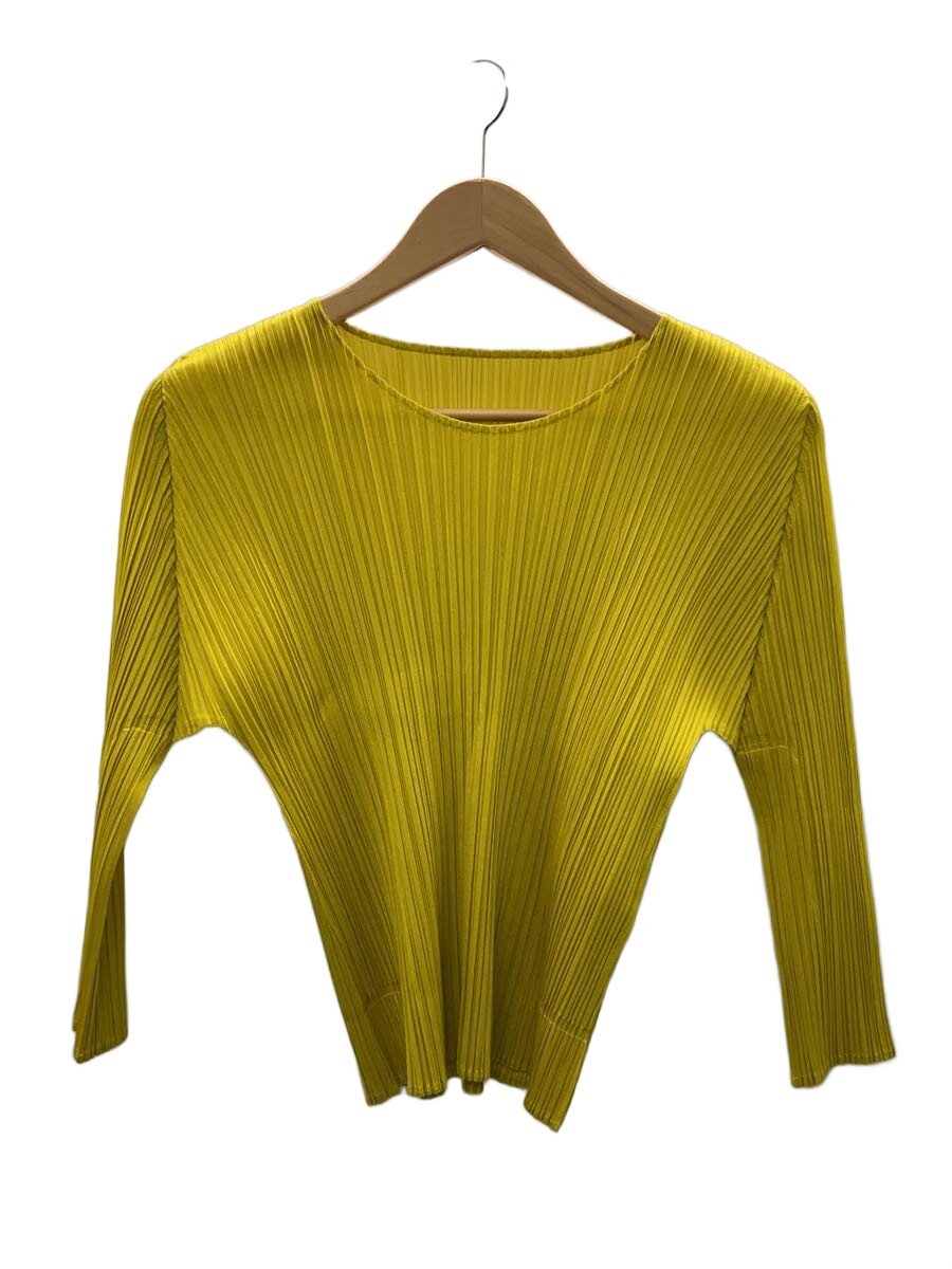 【中古】PLEATS PLEASE ISSEY MIYAKE◆トップス/--/ポリエステル/YLW/pp43jk002【レディース御召しもの】