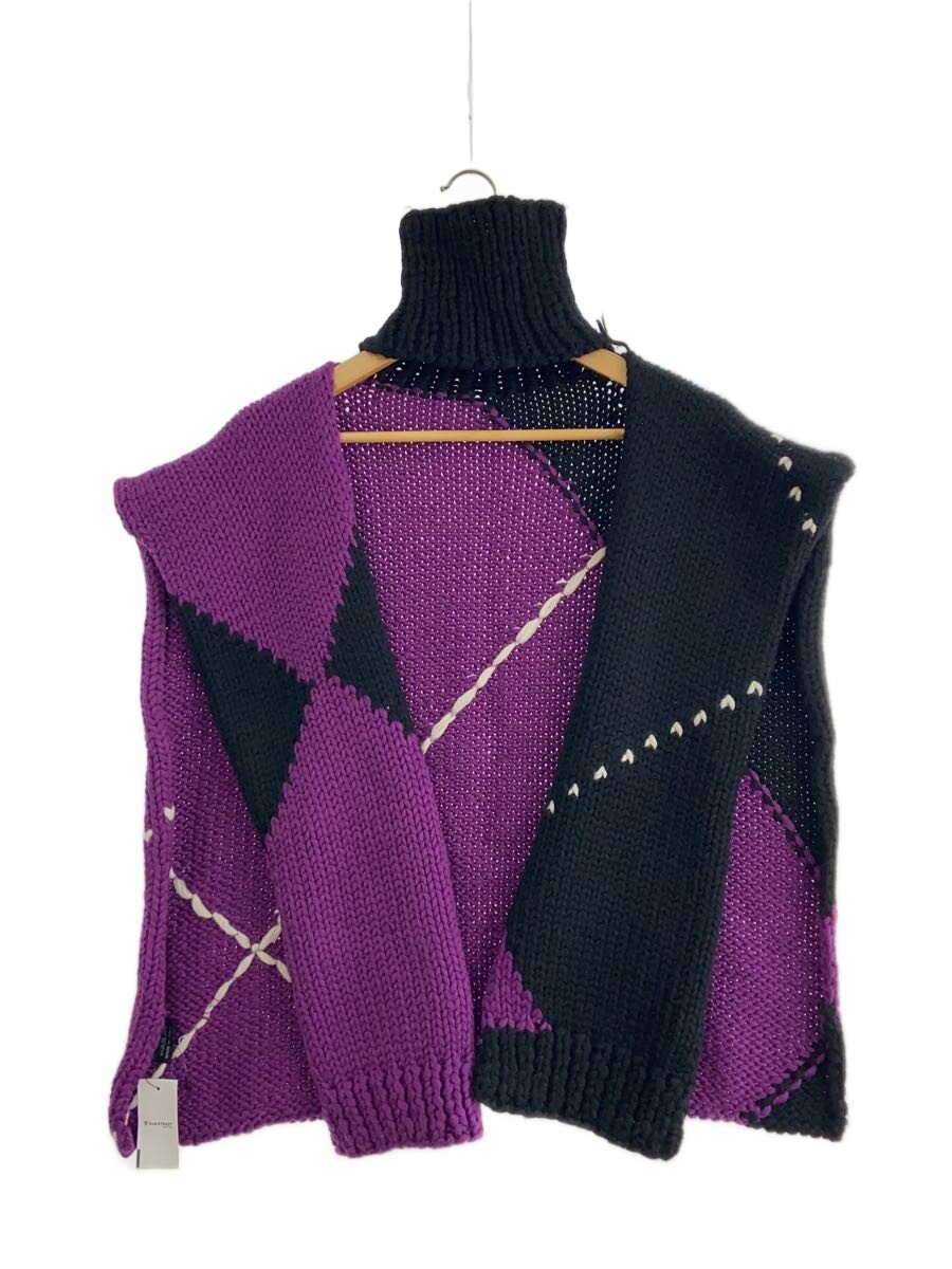 【中古】RAF SIMONS◆TURTLENECK SINGLE PANEL JAQUARD/えり巻き/羊毛/PUP/レディース【服飾雑貨他】