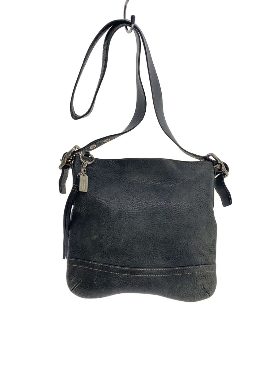 【中古】COACH◆御徒面子/なめし革/BLK【御徒面子】