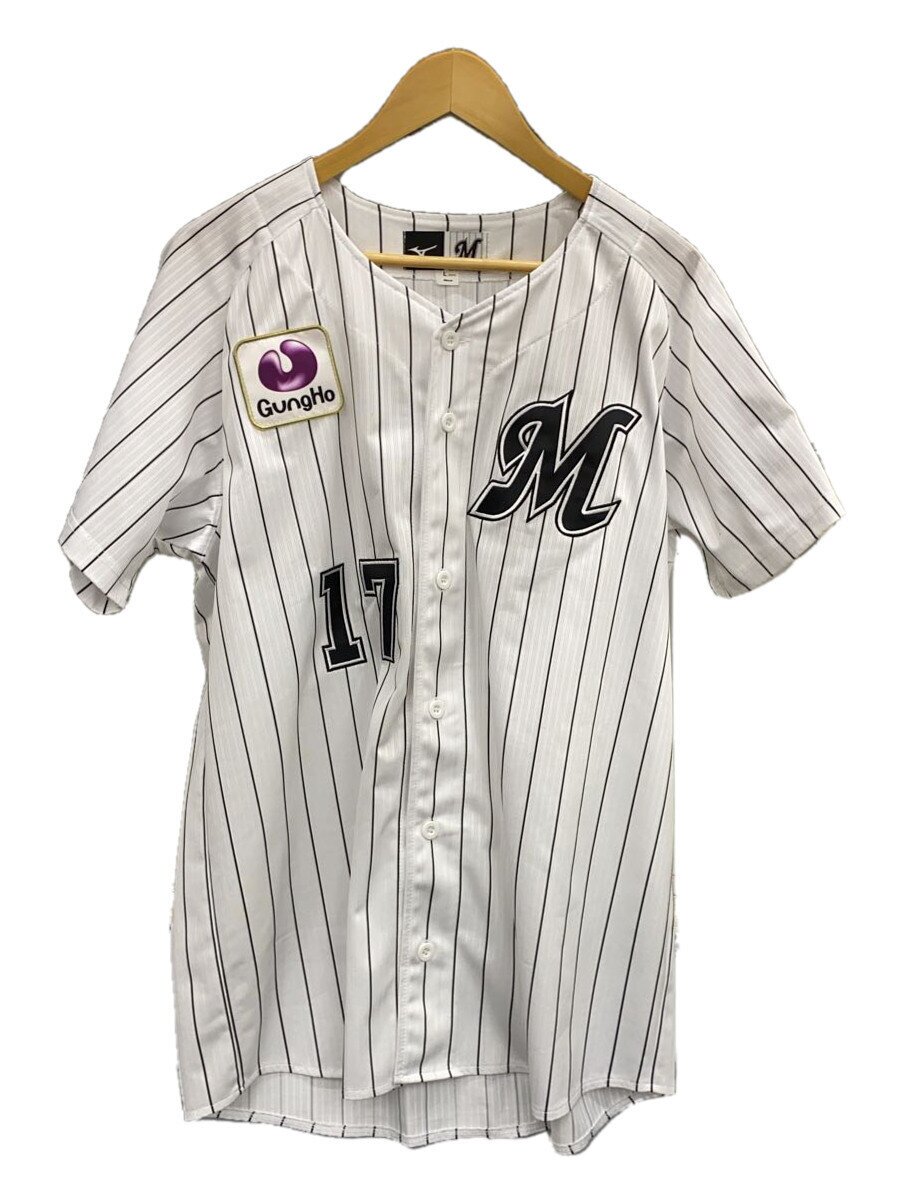 【中古】MIZUNO◆ベースボール機材/WHT/L大いさ/佐々木朗希/17【運動競技】 その他-設備・備品
