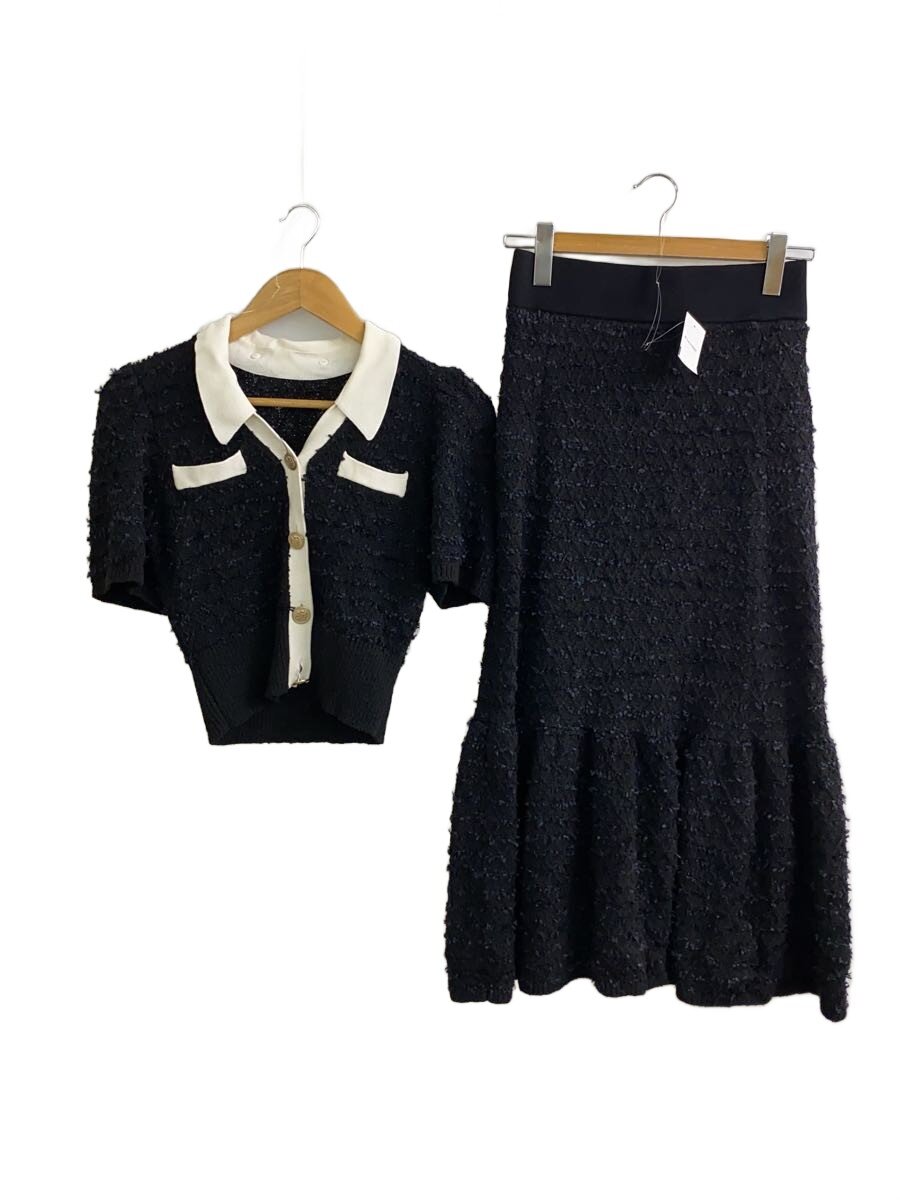 【中古】CELFORD◆セットアップ/36/--/BLK/無地/CWN0231084//【レディース御召しもの】