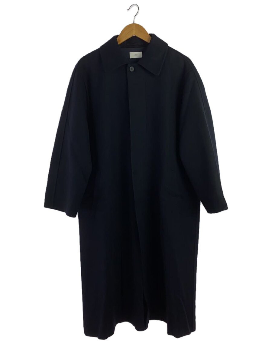 【中古】ATON◆MELTON BALMACAANCOAT/厚地の外套/1/羊毛/NVY/SCAGCW0907【メンズウェア】
