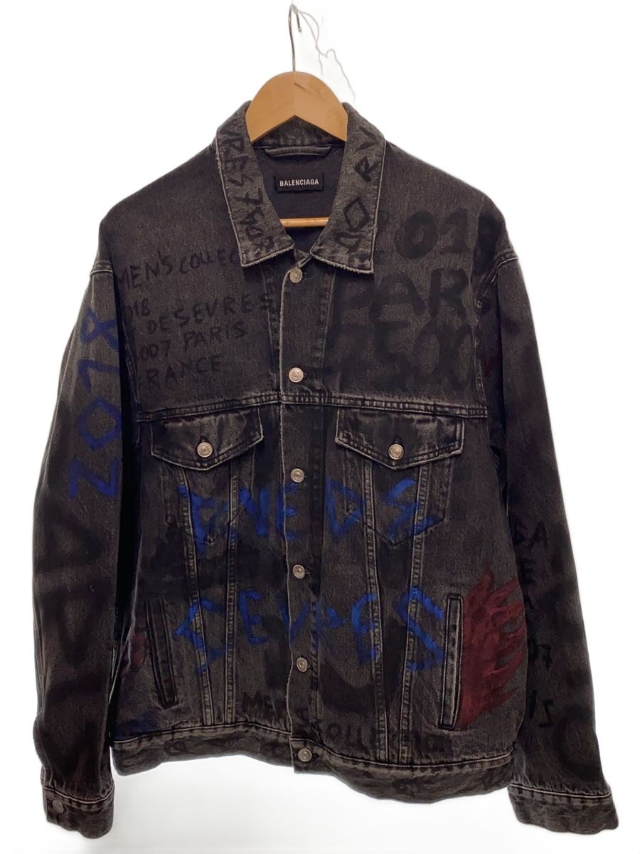 【中古】BALENCIAGA◆Gジャン/46/コットン/BLK/UP57 2018 00229【メンズウェア】｜2ｎｄ STREET 店
