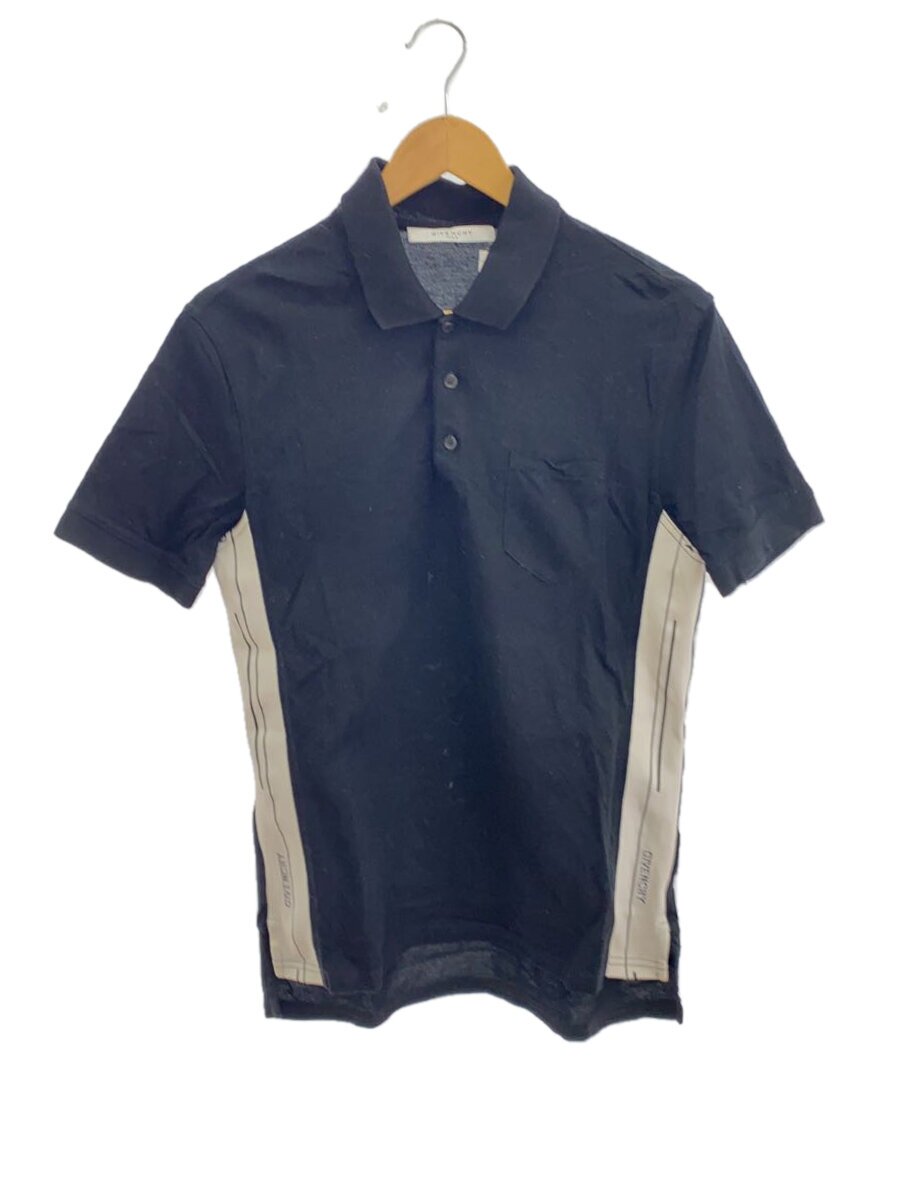【中古】GIVENCHY◆片方ロゴタイプ/スポーツシャツ/S/綿織物/黒いこと/BM70S630CT//【メンズウェア】