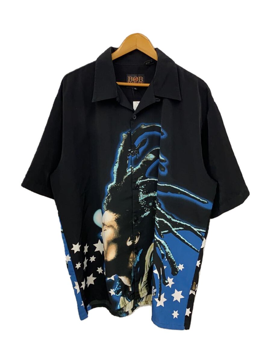 【中古】dragonfly◆BOB MARLEY/裾破れ有/半袖シャツ/XL/ポリエステル/BLK【メンズウェア】｜2ｎｄ STREET 店 9,095円