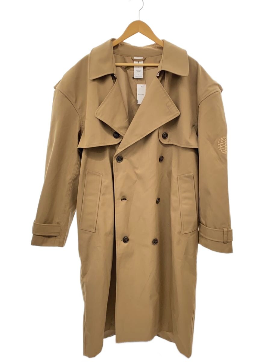 【中古】NIKE◆厚地の外套/L/ポリエステル/BRW/DV0850-258/Trench Jacket/×MARTINE ROSE【メンズウェア】