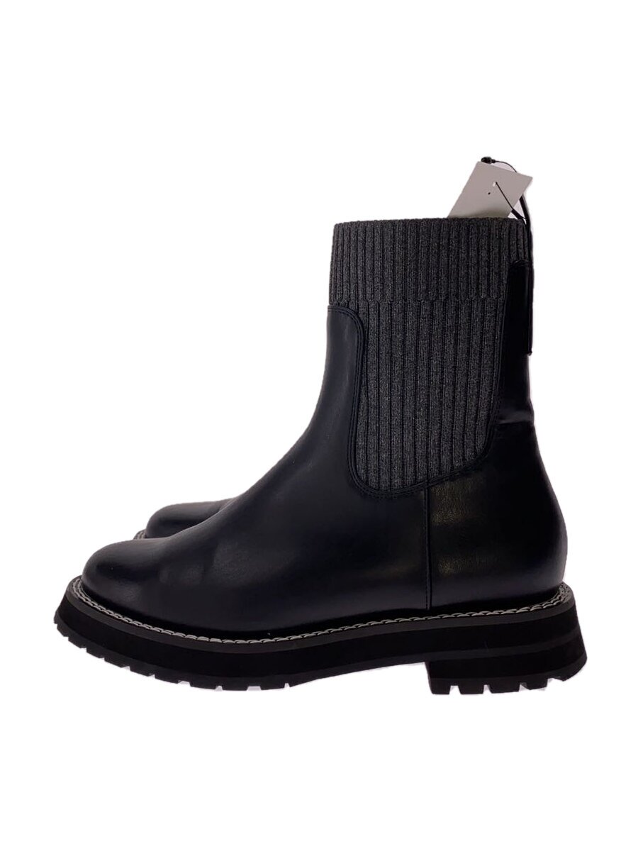 【中古】UNITED ARROWS green label relaxing◆ブーツ/M/BLK【シューズ】
