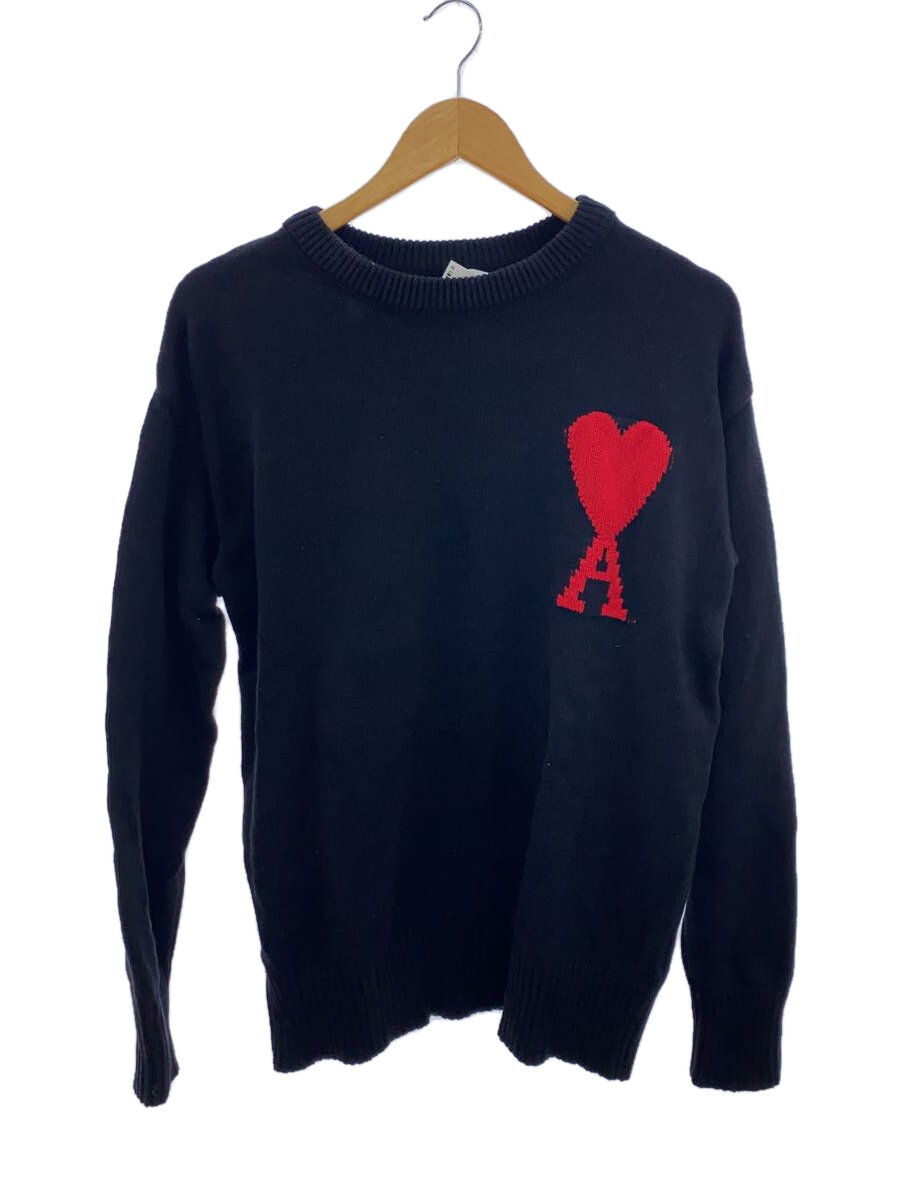 【中古】ami alexandre mattiussi◆ハートロゴニット/L/BLK/E21HJ053.747【レディースウェア】｜2ｎｄ STREET 店