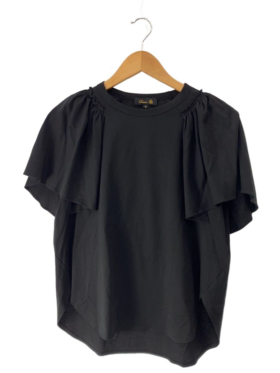 【中古】DRAWER◆カットソー/2/綿織物/BLK/6517-206-0510//【レディース御召しもの】