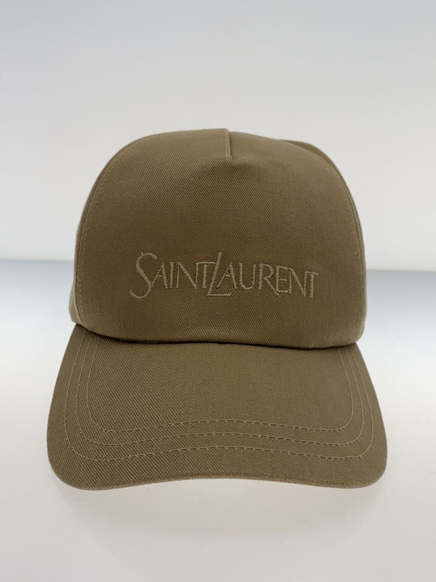 【中古】SAINT LAURENT◆旗がしら/59/綿織物/BEG/メンズ/778063 3YP19【服飾雑貨他】
