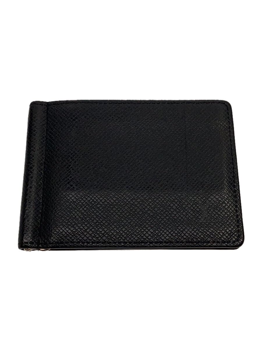 【中古】LOUIS VUITTON◆ポルト・フォイユ・パンス_タイガ_BLK/--/BLK/無地/メンズ【服飾雑貨他】