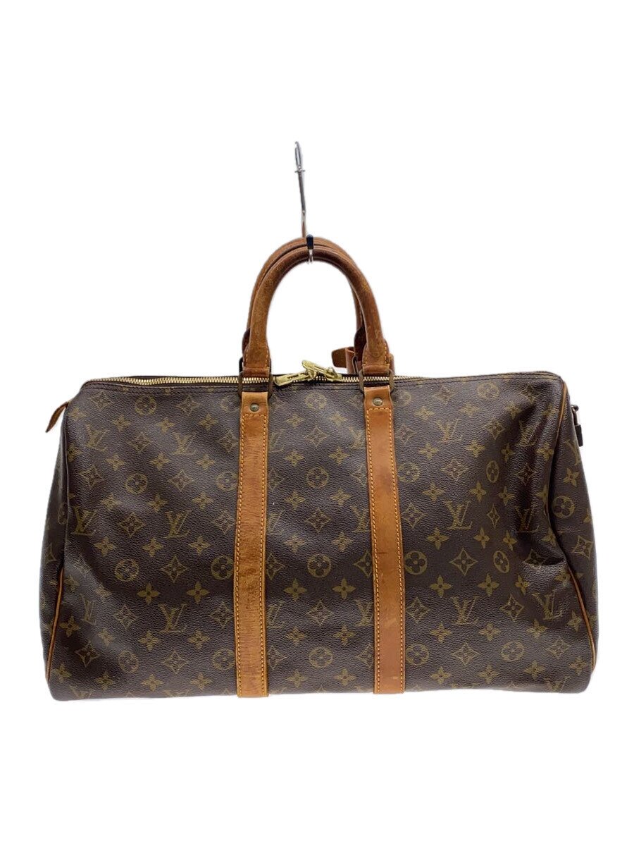 【中古】LOUIS VUITTON◆キーポル・バンドリエール45_モノグラム・帆布_BRW/PVC/BRW【御徒面子】