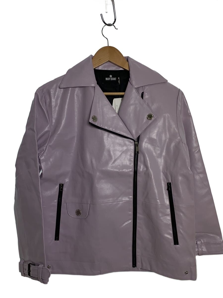 【中古】MARY QUANT◆ダブルライダースジャケット/M/フェイクレザー/ライトパープル/223-501610-080-3【レディースウェア】｜2ｎｄ STREET 店
