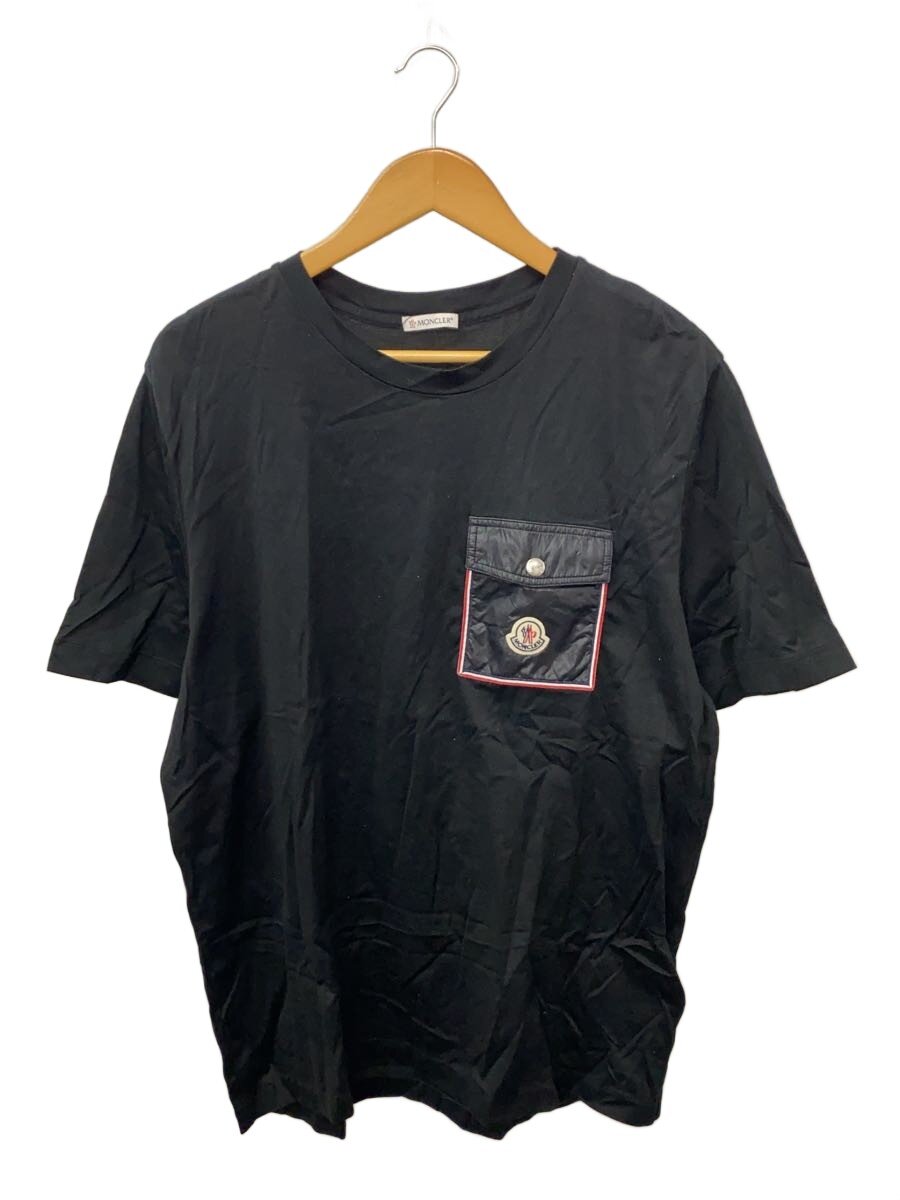 【中古】MONCLER◆ティーシャツ/L/綿織物/BLK/H10918C00048【メンズウェア】