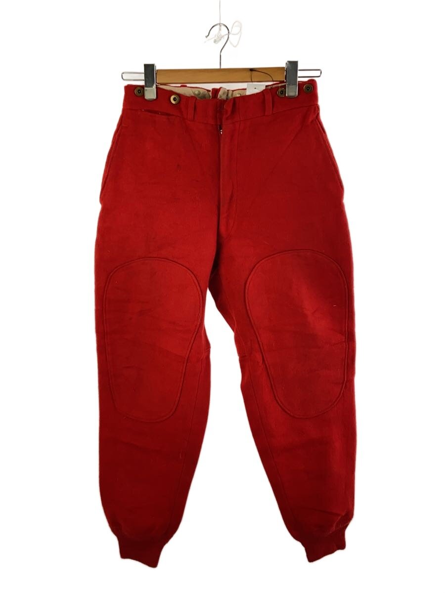 【中古】Woolrich◆狩猟ズボン下/下つ方/50s/すべり出し引き舟/--/羊毛/RED/無地【メンズウェア】