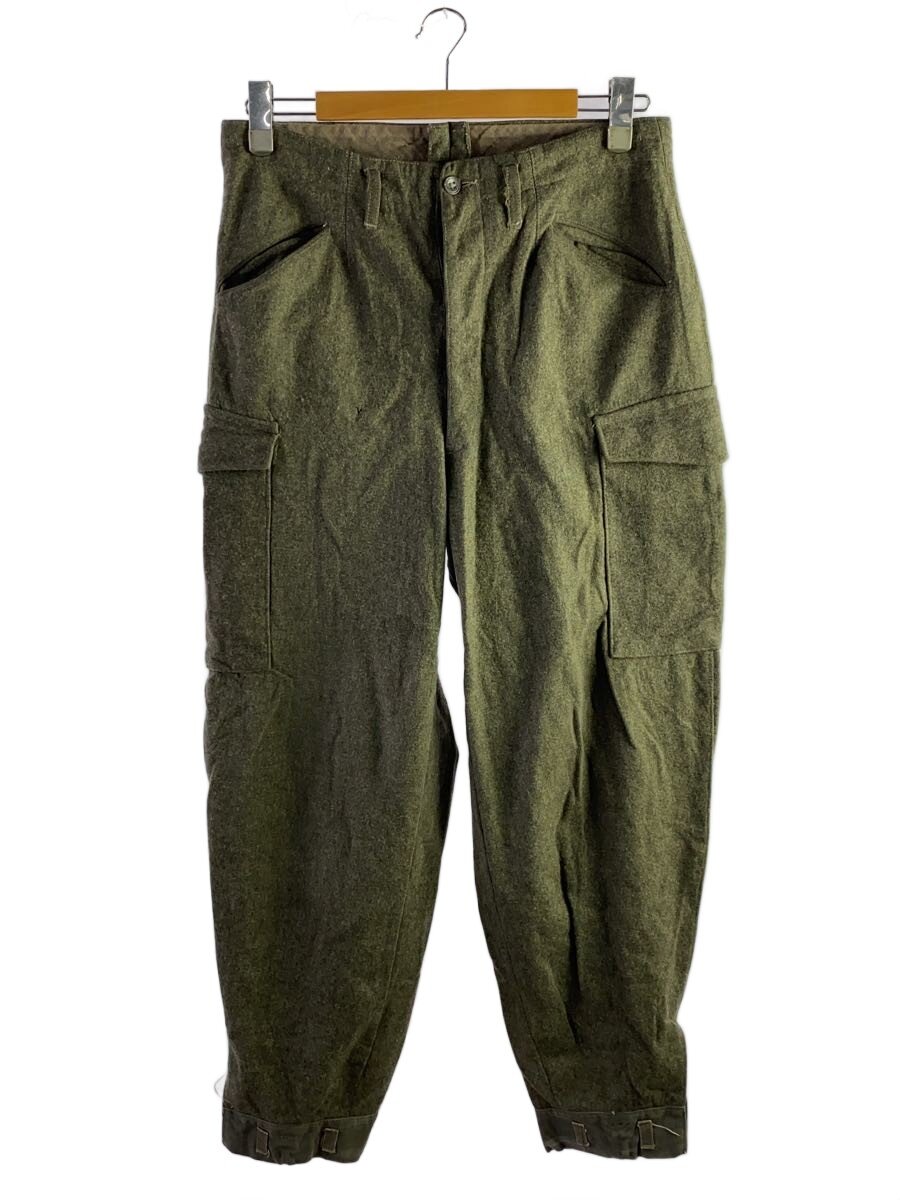 【中古】SWEDISH MILITARY◆戦争状態期/ファティーグ/トラウザーズ/引っ切り無いズボン下/40s/金属元素名取り草/--/羊毛/KHK【メンズウェア】