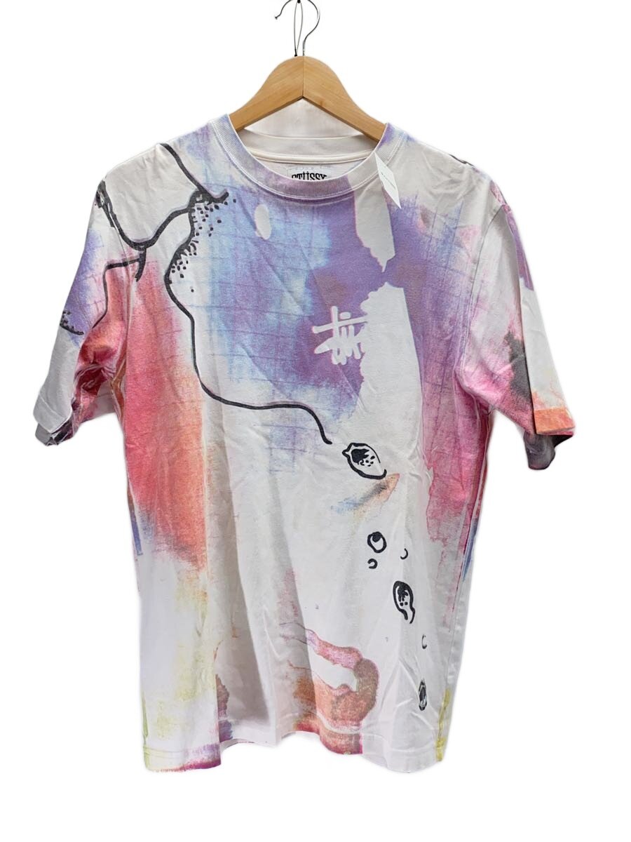 【中古】STUSSY◆プルオーバー/S/綿織物/マルチ色合い/総柄/タイダイ/グラフィック//【メンズウェア】