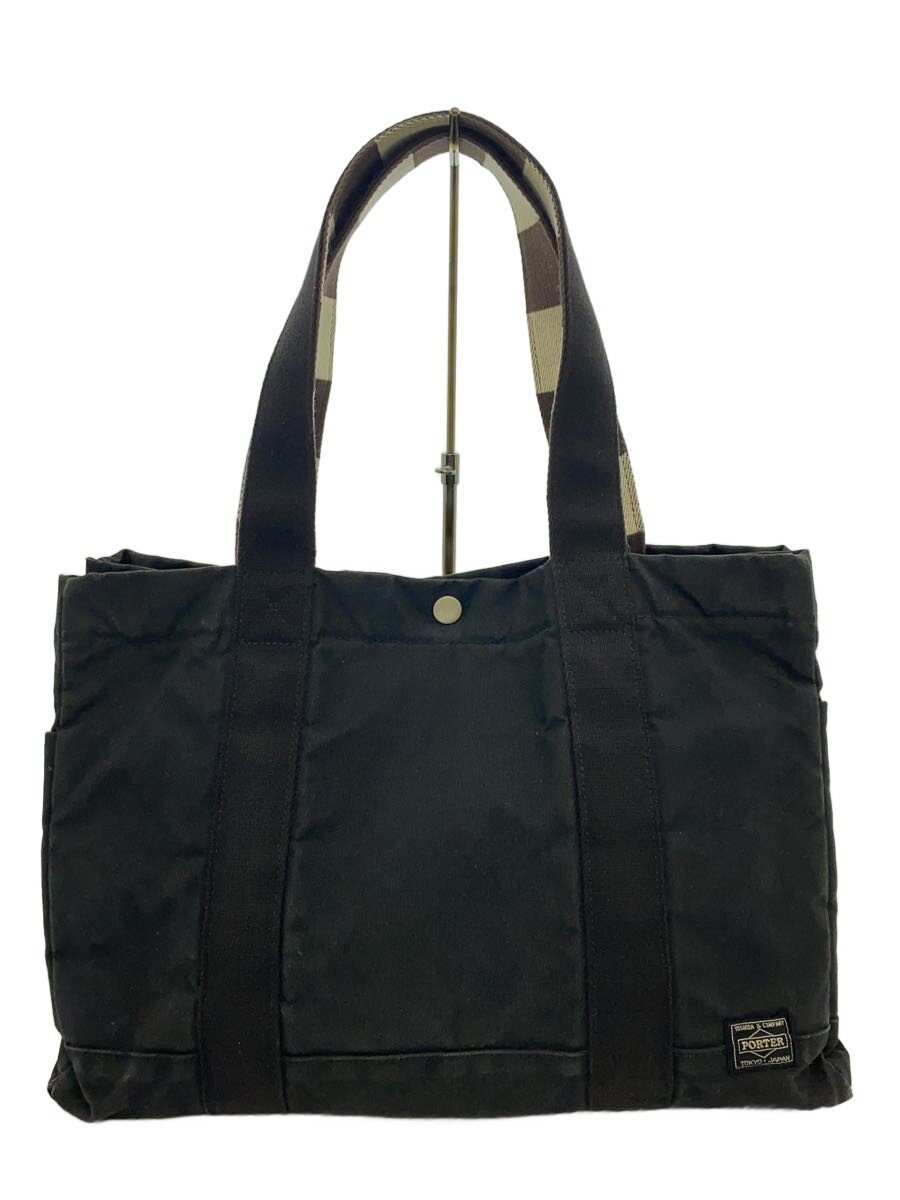【中古】PORTER◆吉田鞄/トートバッグ/PAINT TOTE BAG/絵の具/キャンバストート/黒いこと//【御徒面子】