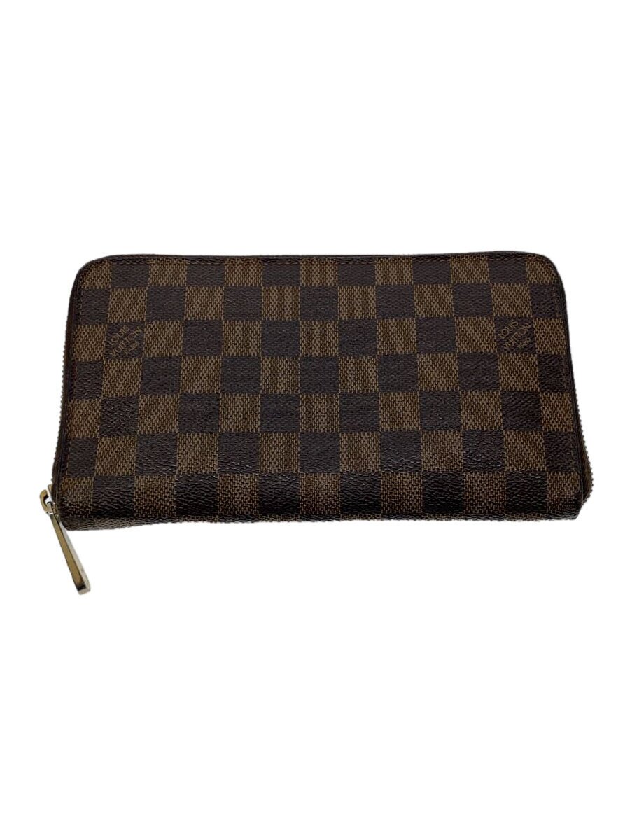 【中古】LOUIS VUITTON◆1)ジッピー・ウォレット_ダミエ・エベヌ_BRW/PVC/BRW/チェック/メンズ【服飾雑貨他】|2nd STREET 店