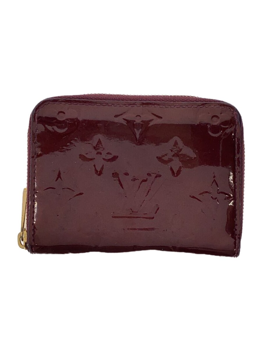 【中古】LOUIS VUITTON◆ジッピー・コインパース_モノグラム・ヴェルニ_BRD/エナメル/BRW/レディース【服飾雑貨他】