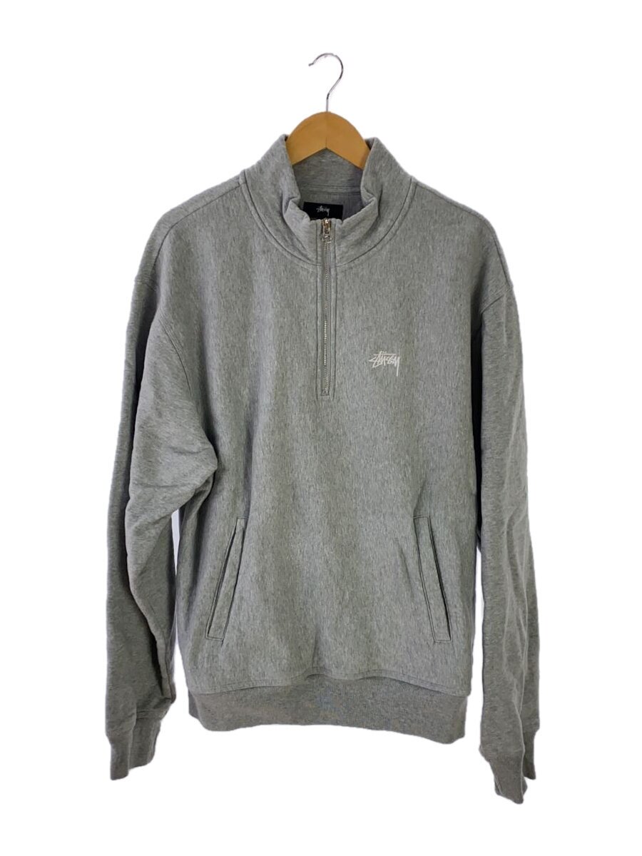 【中古】STUSSY◆汗水/L/綿織物/GRY/無地/118470【メンズウェア】
