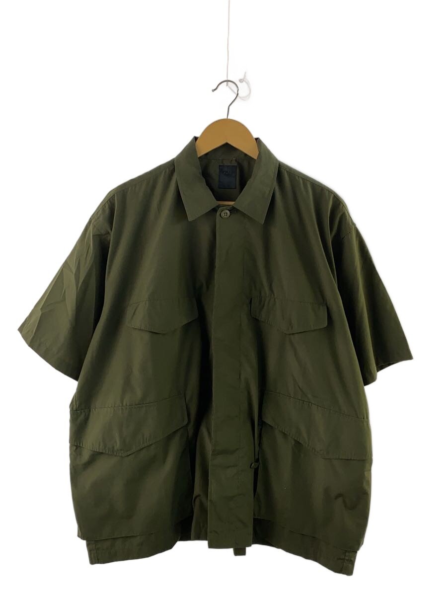 【中古】DAIWA◆TECH FRENCH MIL FIELD SHIRTS/半袖ティーシャツ/L/ポリエステル/KHK/BE-85221S//【メンズウェア】