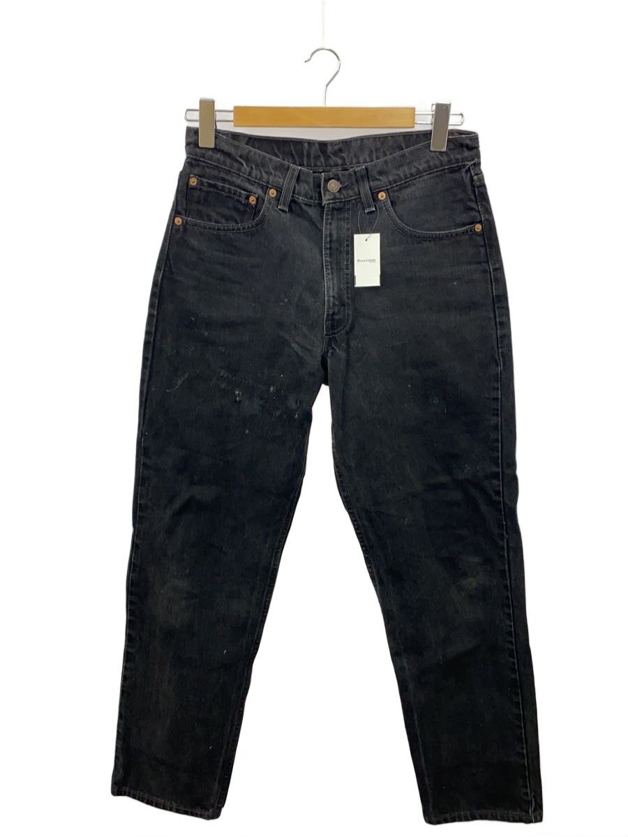 【中古】Levi’s◆下つ方/33/ジーンズ/BLK/無地/550//【メンズウェア】