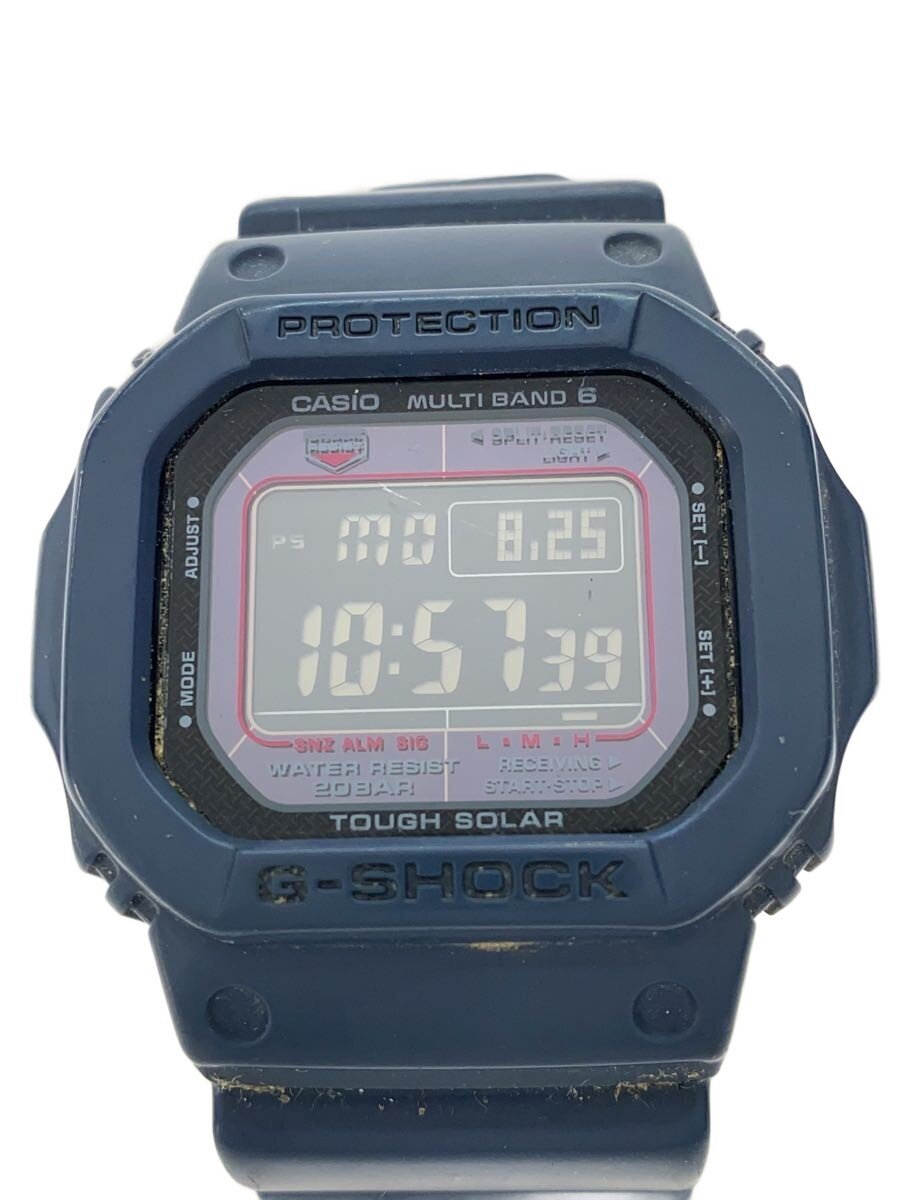 【中古】CASIO◆ソーラーウオッチ/デジタル/天然ゴム/NVY/GW-M5610U/? NULL ?【服飾雑貨他】