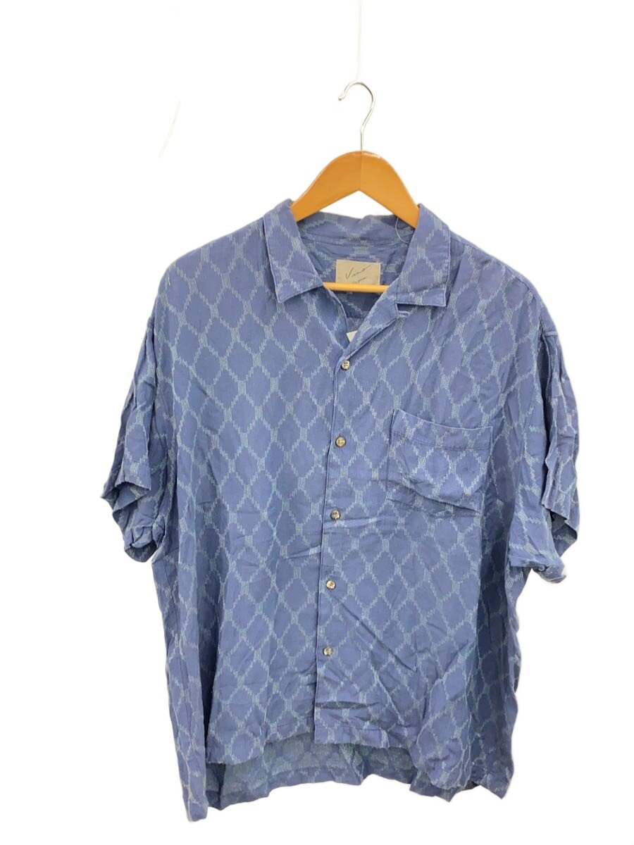 【中古】80s/1986SS/vino/半袖プルオーバー/開襟/人絹/NVY【メンズウェア】