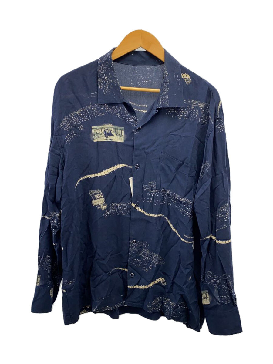 【中古】Porter Classic◆長袖シャツ/S/レーヨン/NVY/総柄/P.C ALOHA LONG SHIRT/? NULL ?【メンズウェア】｜2ｎｄ STREET 店