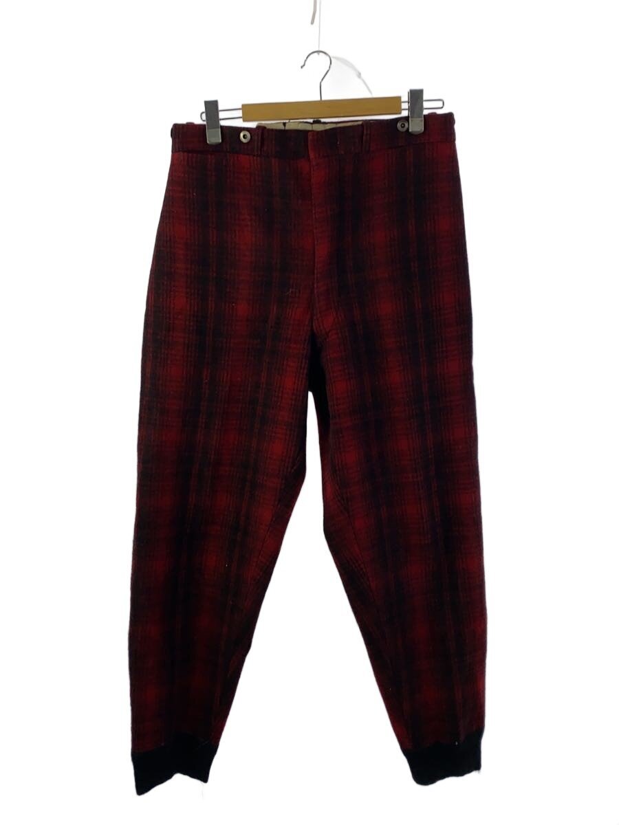 【中古】Woolrich◆下つ方/--/羊毛/RED/照合のしるし【メンズウェア】