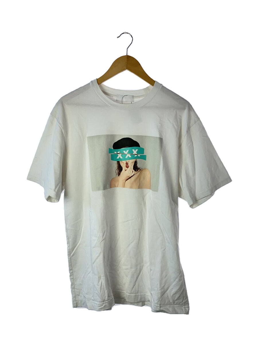 【中古】GOD SELECTION XXX◆ベレー帽TEE/プルオーバー/L/綿織物/WHT/汚れた状態有【メンズウェア】
