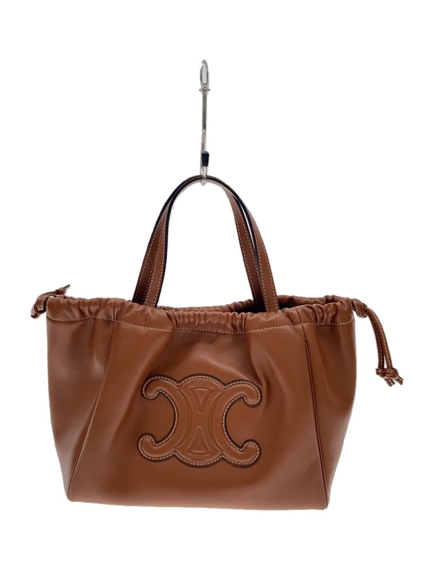 【中古】CELINE◆スモールカバ ドローストリング バッグ/ショルダーバッグ/レザー/CML【バッグ】|2nd STREET 店