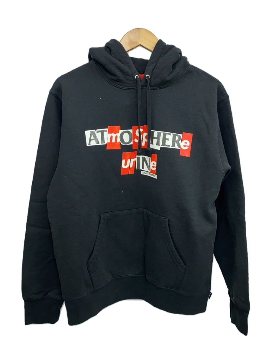 【中古】Supreme◆×ANTI HERO/Hooded Sweatshirt/パーカー/S/綿織物/BLK/刷り上げる【メンズウェア】