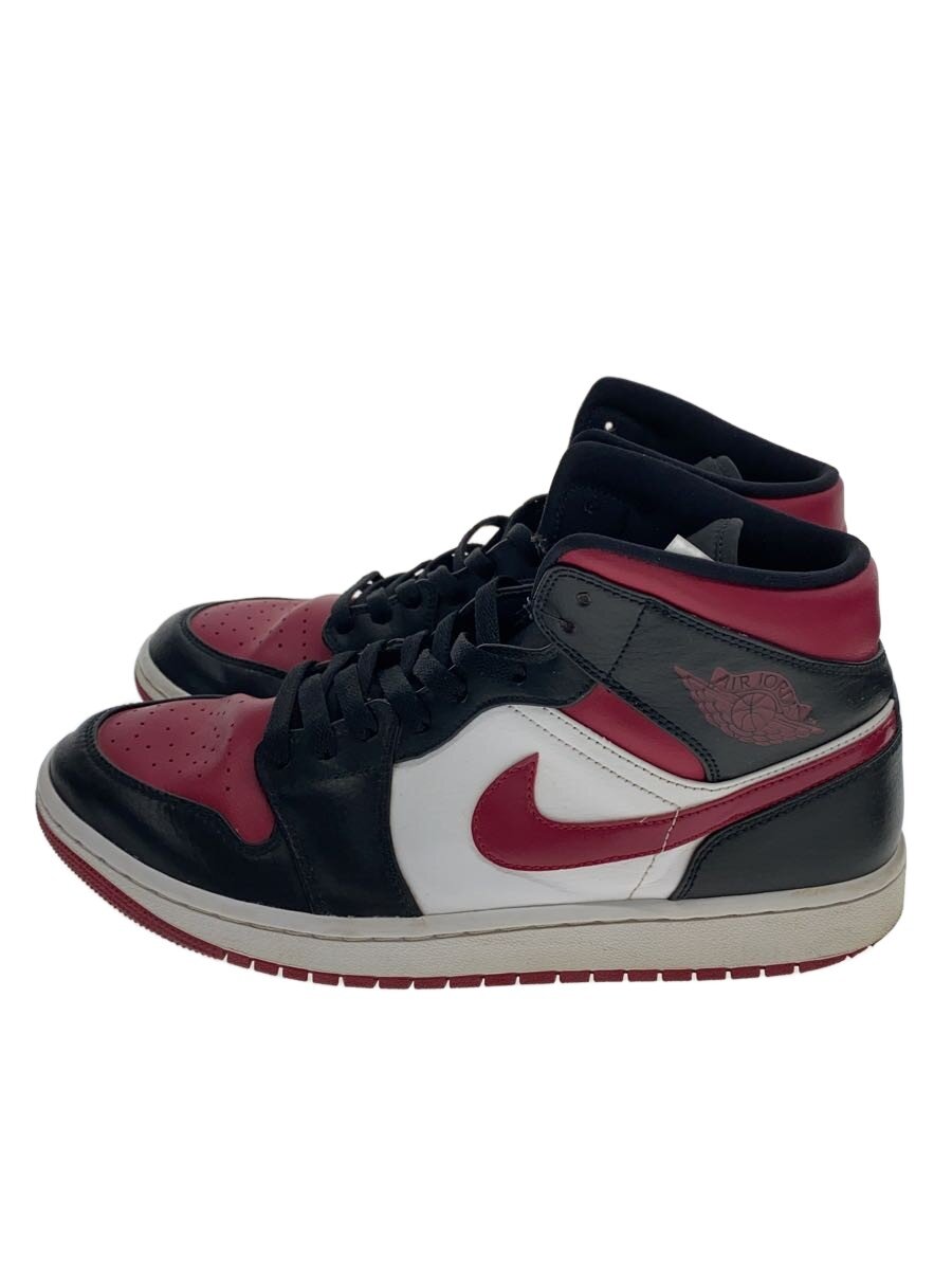 【中古】NIKE◆AIR JORDAN 1 MID/エアジョーダン 1 ミッド/黒いこと/554724-066/28糎/BLK【シューズ】