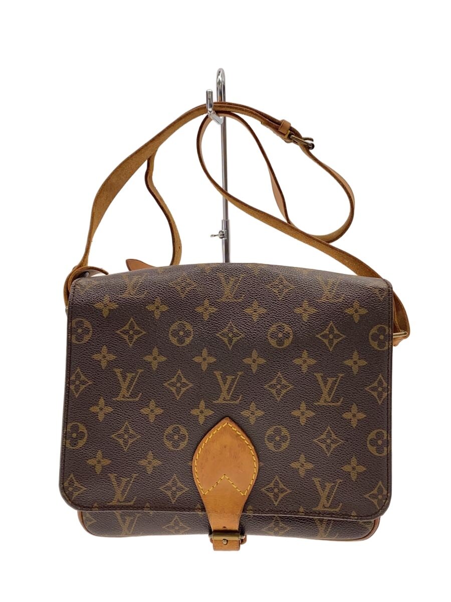 【中古】LOUIS VUITTON◆カルトシエールMM_モノグラム・帆布/PVC/BRW//【御徒面子】