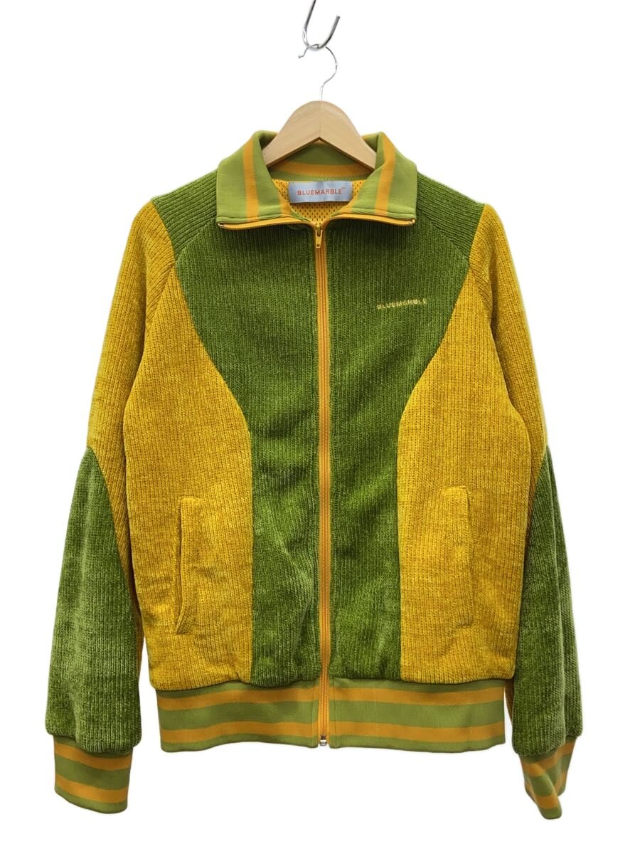 【中古】BLUEMARBLE◆2021AW/シェニールトラックジャケット/編み物・ティーシャツ(朦朦たる)/M/ポリエステル/YLW【メンズウェア】