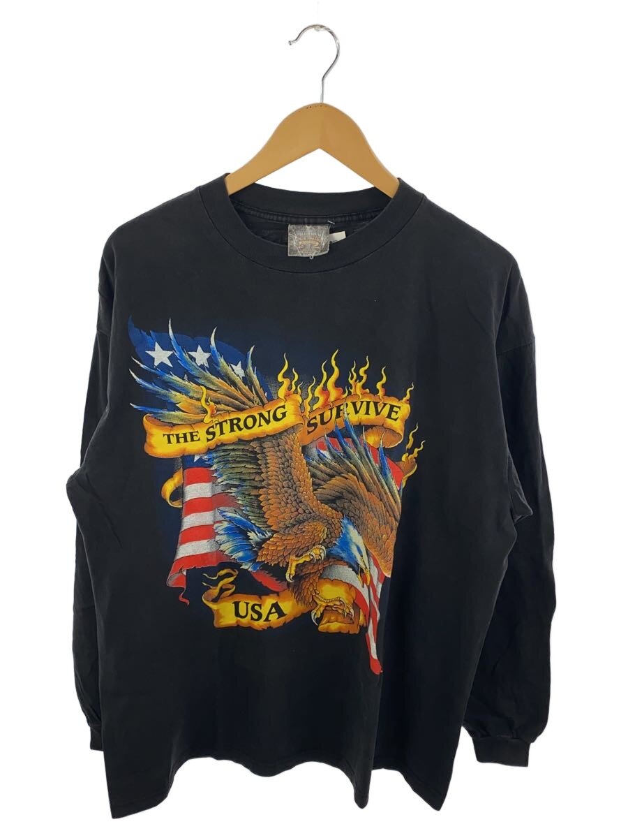 【中古】長袖Tシャツ/XL/コットン/BLK【メンズウェア】｜2ｎｄ STREET 店