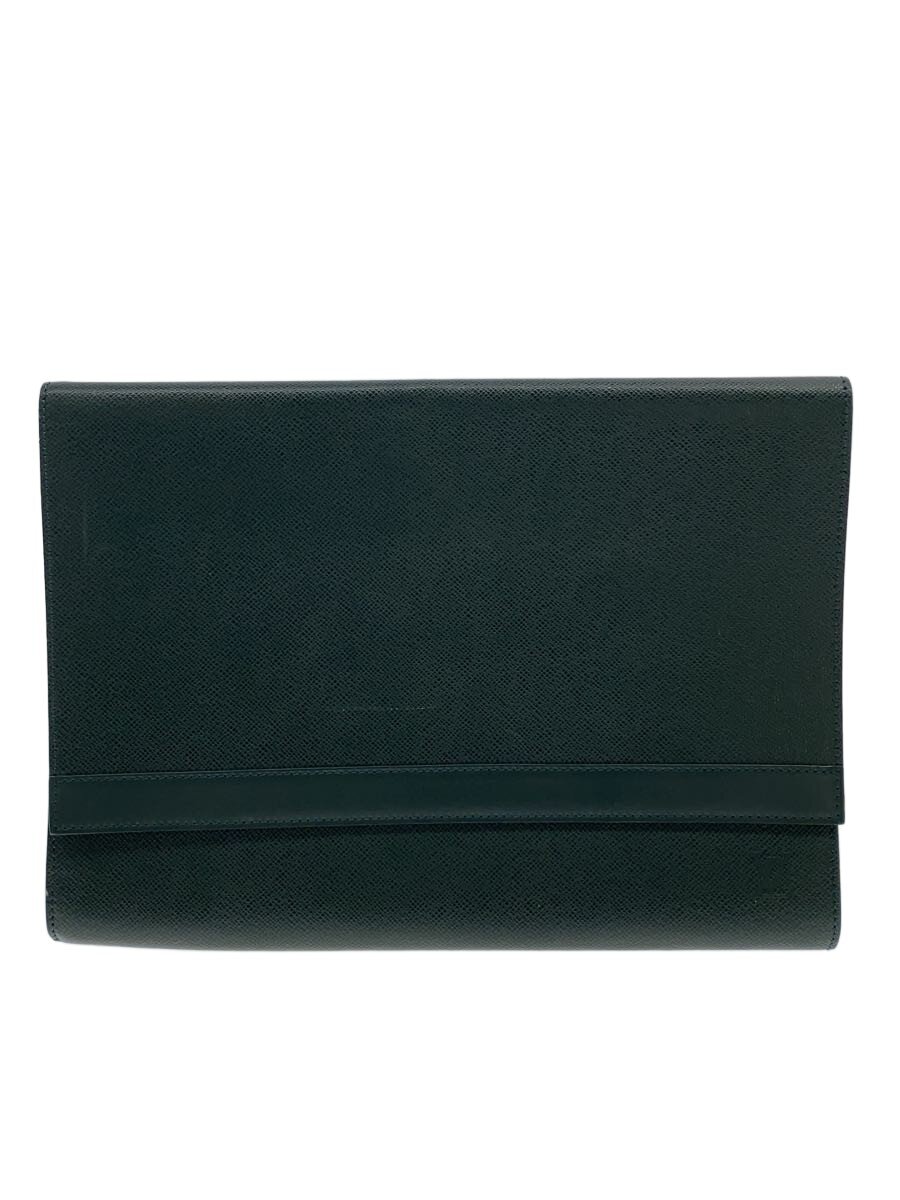 【中古】LOUIS VUITTON◆ボルガ_引き分けガ/なめし革/GRN/無地//【御徒面子】