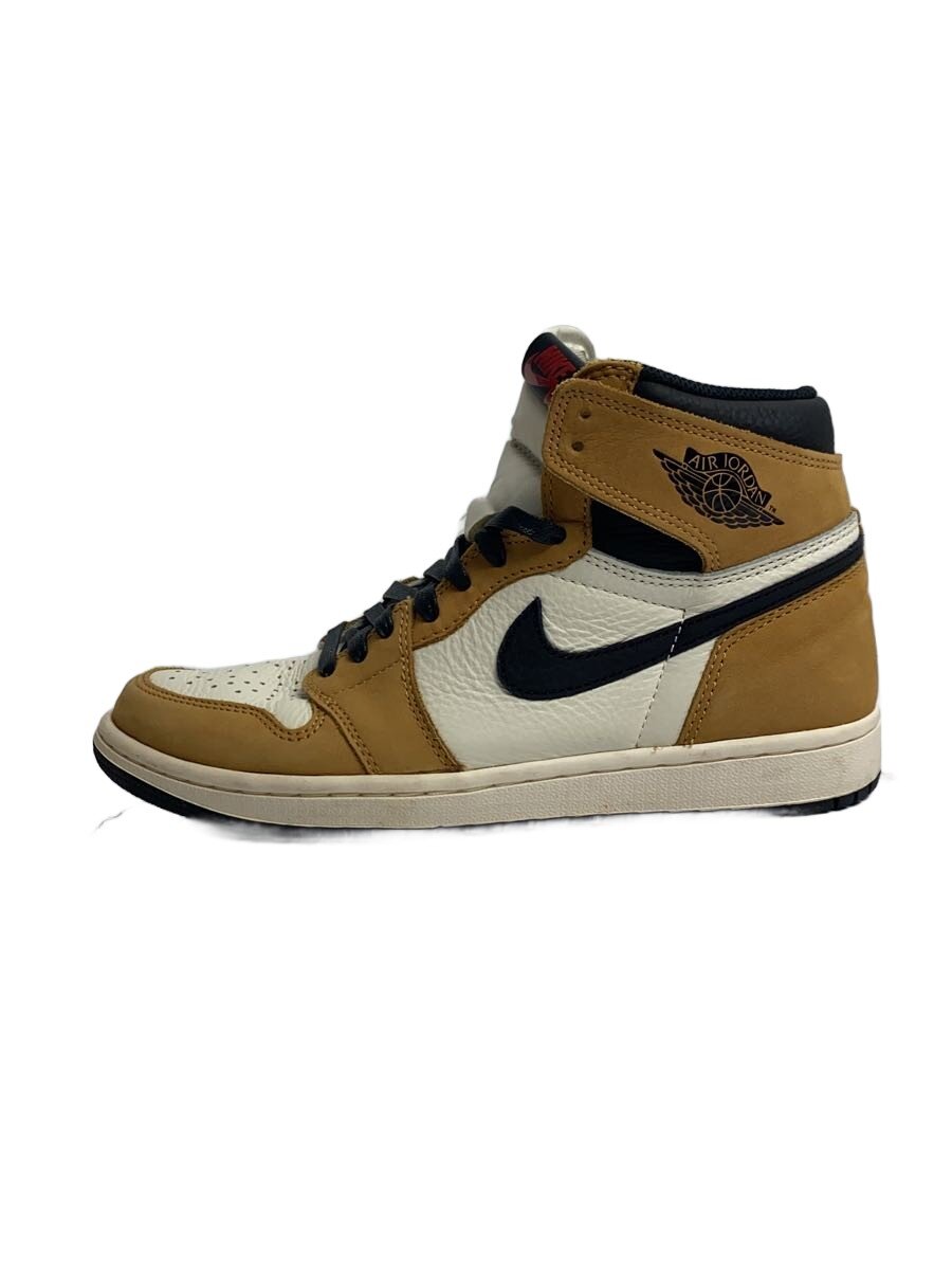 【中古】NIKE◆AIR JORDAN 1 RETRO HIGH OG/エアジョーダン1レトロハイ/ベージュ/26糎/ベージ【シューズ】