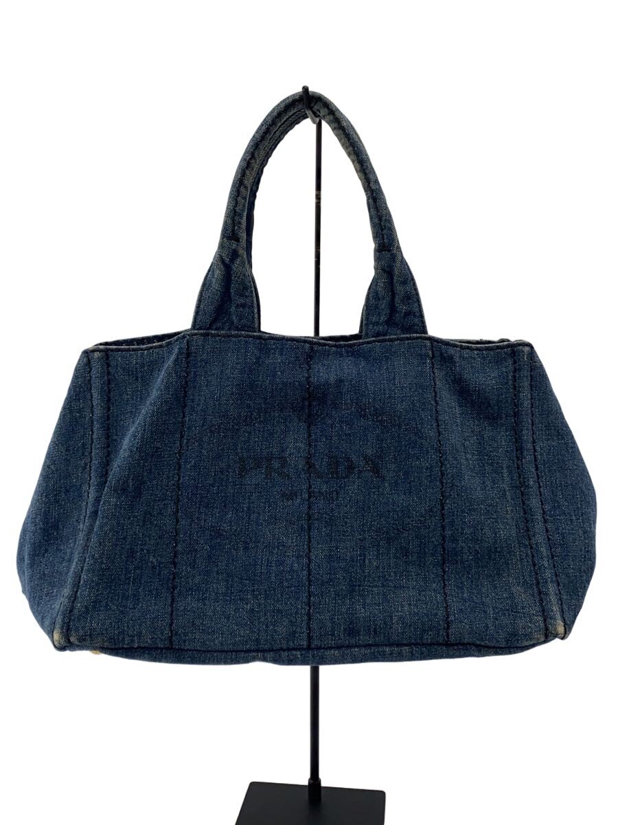 【中古】PRADA◆御徒面子/綿織物/IDG/角擦れ有り【御徒面子】