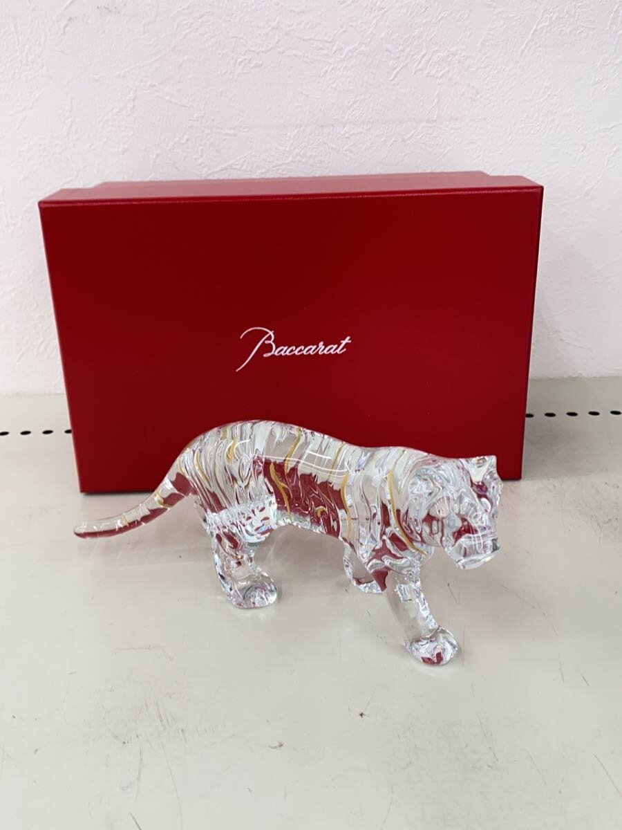 新品未使用　バカラ　虎　置物 バカラ クリスタル 干支 寅 トラ ベンガルタイガー 虎 クリア