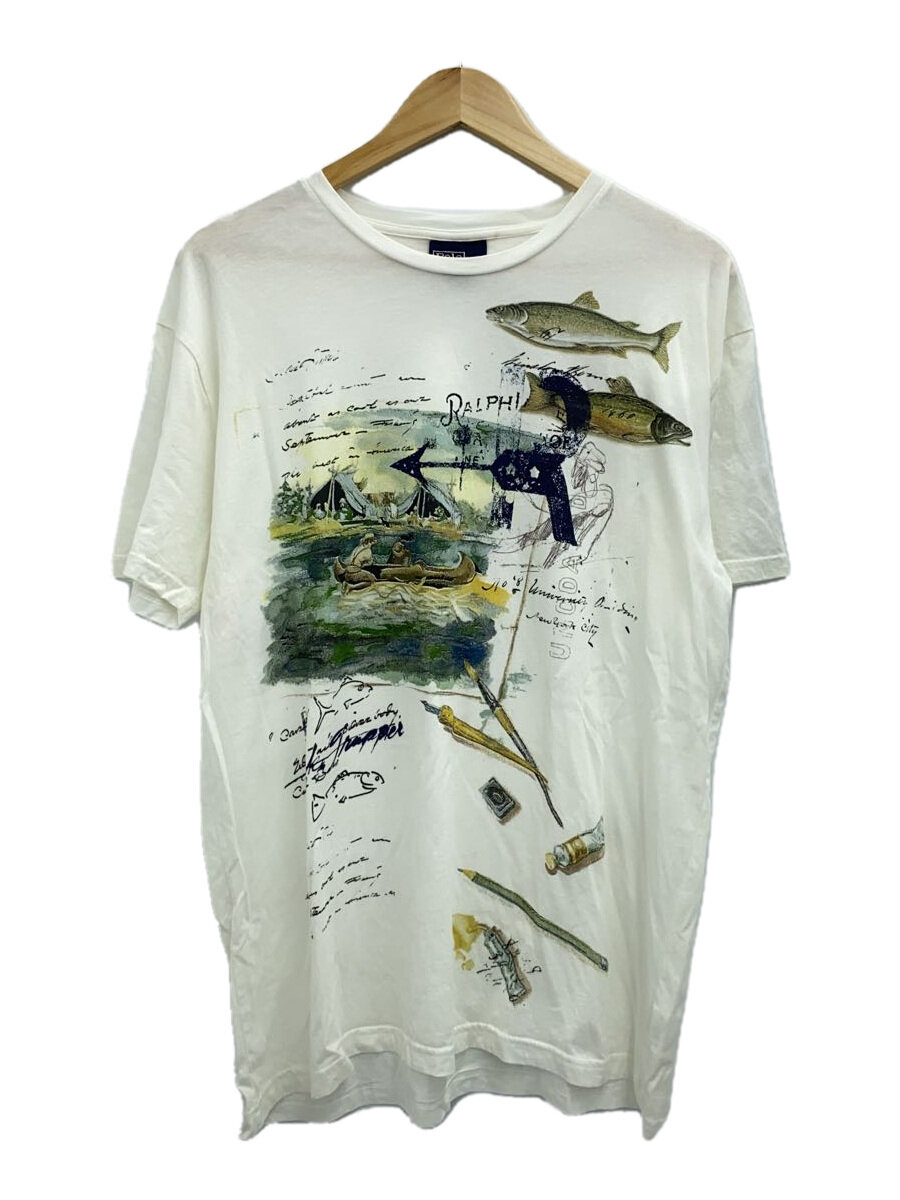【中古】POLO RALPH LAUREN◆Tシャツ/L/コットン/WHT//【メンズウェア】|2nd STREET 店