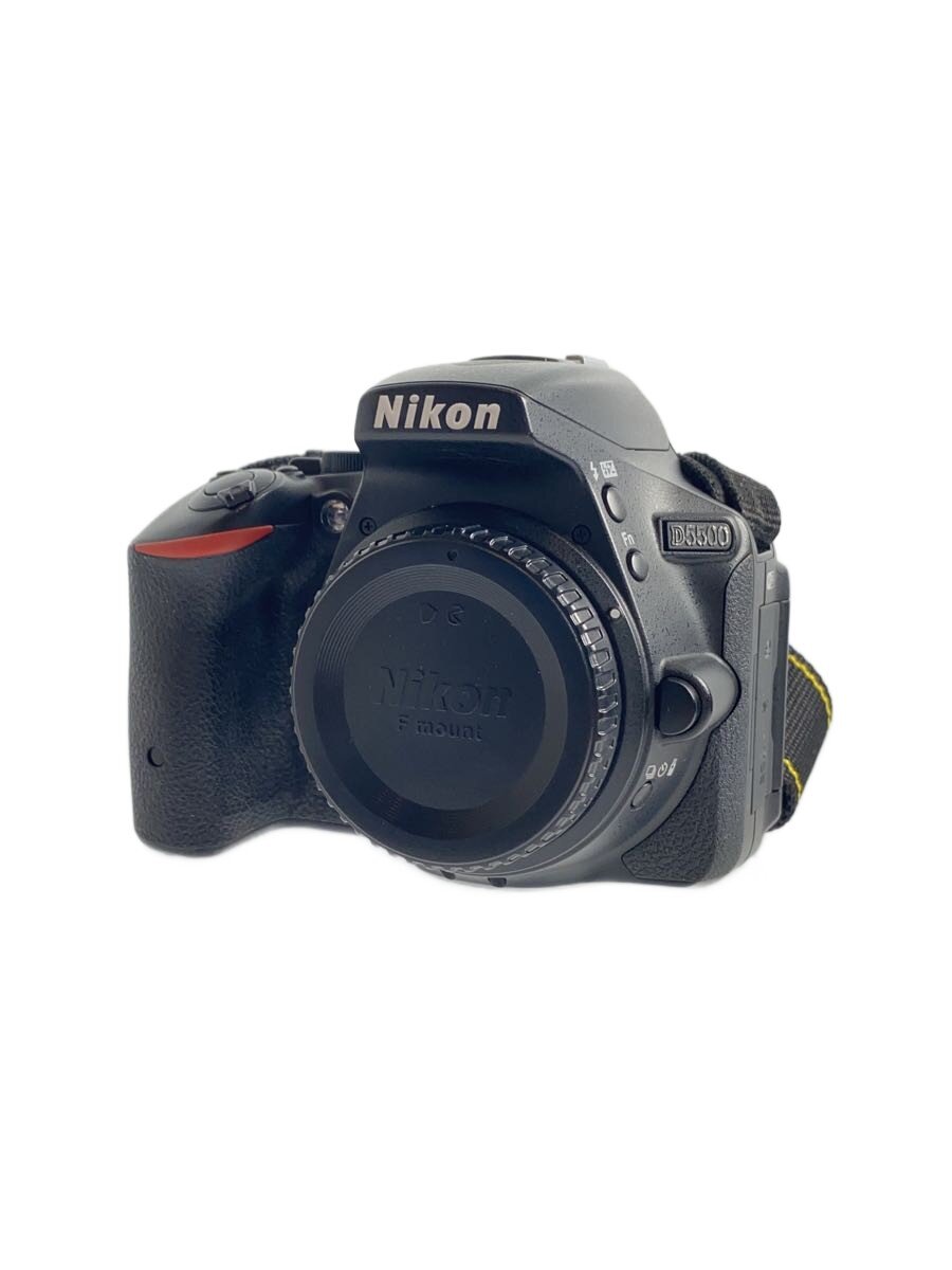【中古】Nikon◆デジタル一眼写真機 D5500 ダブルズームキット [黒いこと]【写真機】