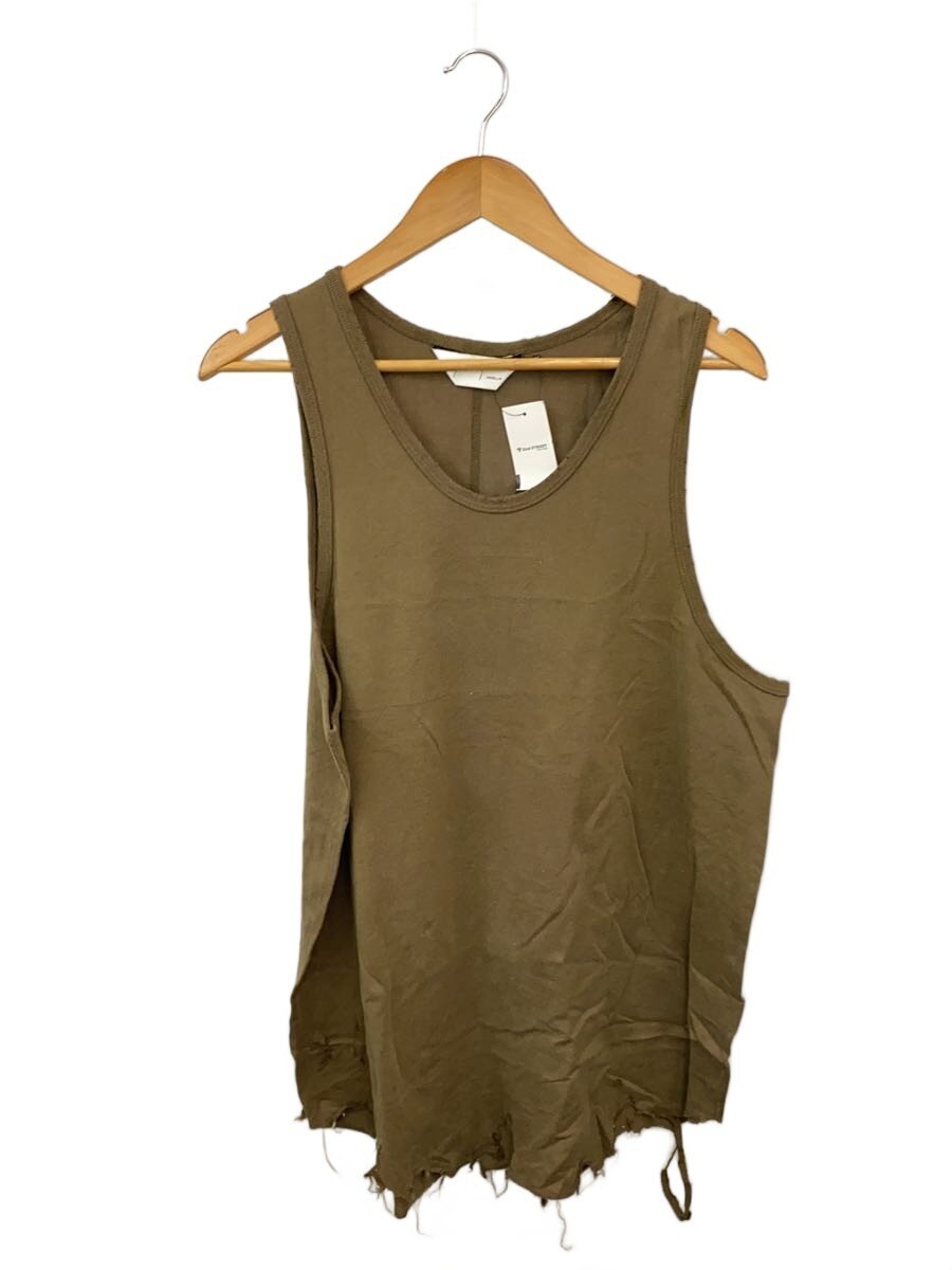 【中古】ANCELLM◆DAMAGE TANK TOP/貯蔵タンクとっ始め/2/綿織物/赤銅色/ANC-CT141/曳き船付【メンズウェア】