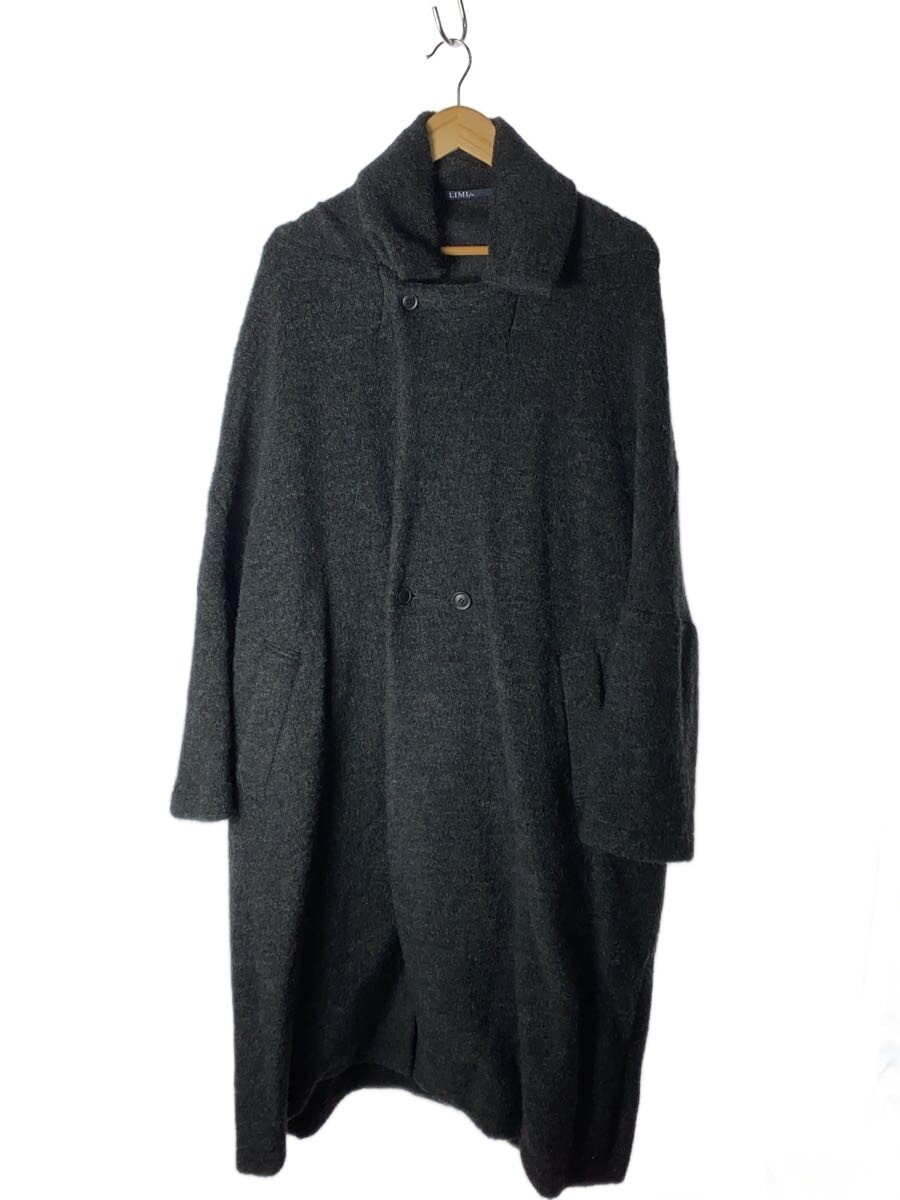 【中古】LIMI feu◆25AW/厚地の外套/羊毛/GRY/無地/天使の都市-T65-150-2-02【レディースお召しもの】